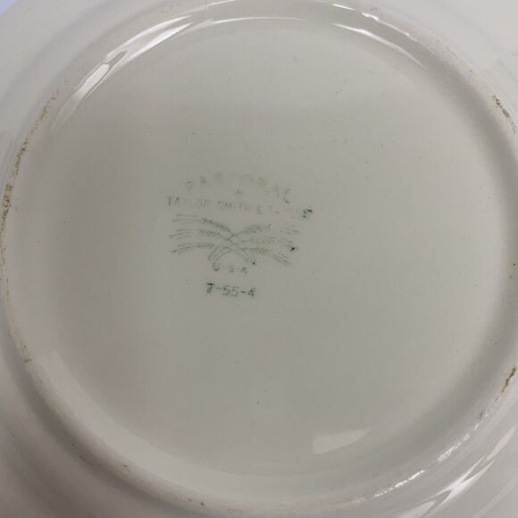 Homer Laughlin Pastoral Pattern Bread Butter/Dessert Plate 6.75" Cream White - Picture 5 of 6